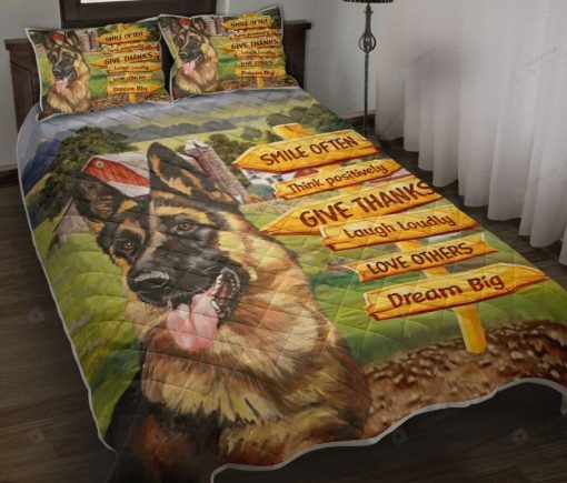 German Shepherd – Dream Big Quilt Bedding Set