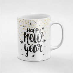 Golden Dots Happy New Year Mug