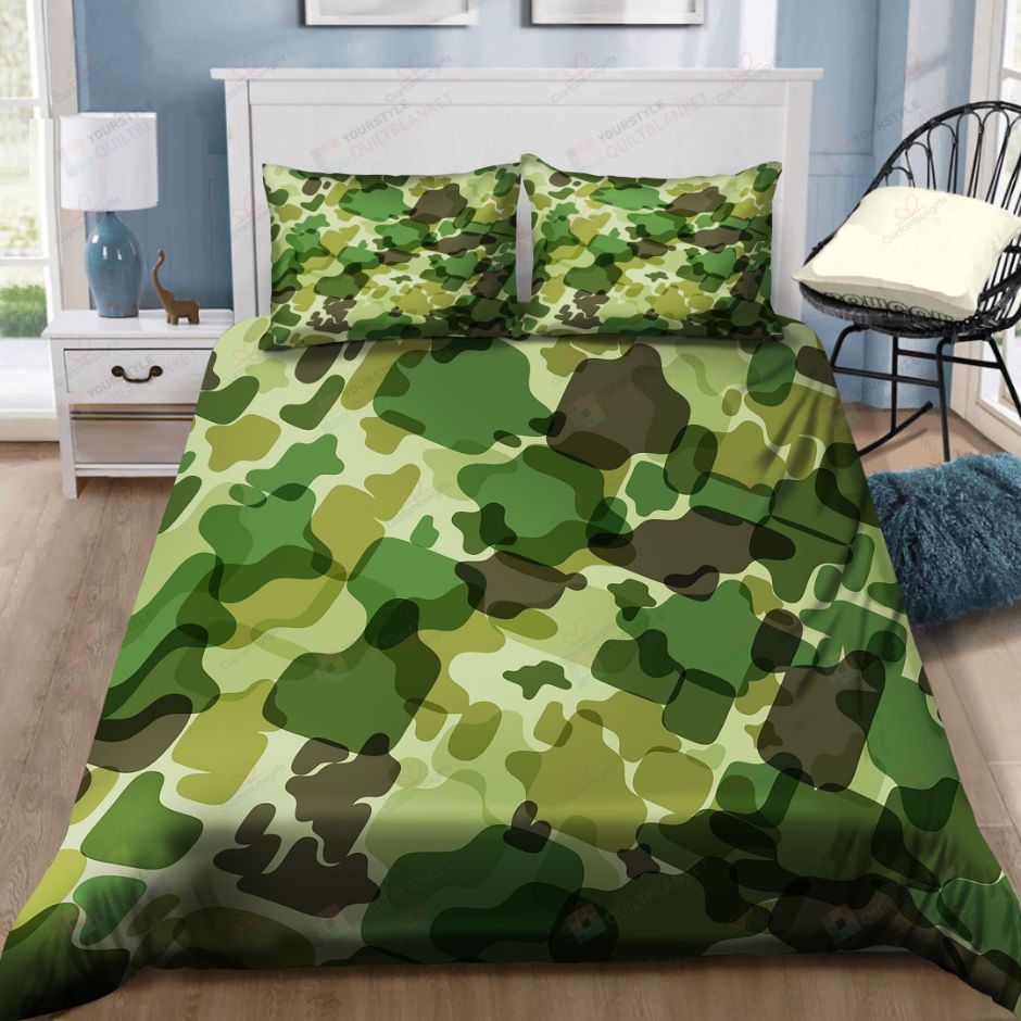 Green Army Camo Bedding Set Teeruto, Camo Bedding King