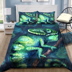 Green Chameleon Bedding Set
