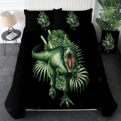Green T-Rex & Ferns Bedding Set