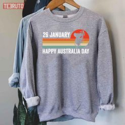 Happy Australia Day Retro Vintage Koala Australia Symbol Unisex Sweatshirt