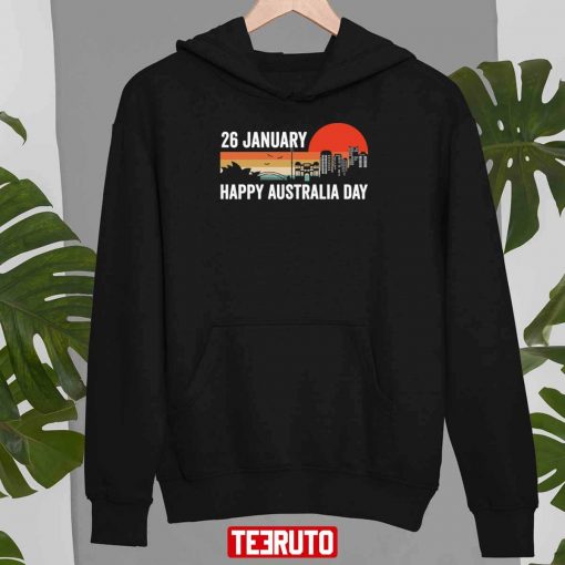 Happy Australia Day Retro Vintage Sydney Australia Day T-Shirt