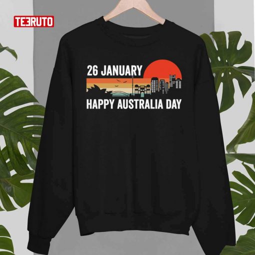 Happy Australia Day Retro Vintage Sydney Australia Day T-Shirt