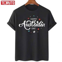 Happy Australia Day Typography T-Shirt