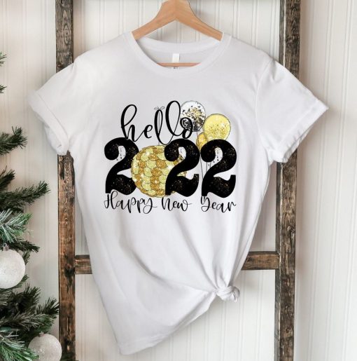 Hello 2022 Cheers To New Year Shirt T-Shirt