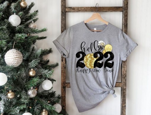 Hello 2022 Cheers To New Year Shirt T-Shirt