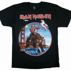 Iron Maiden California Bear 2012 Tour Black T-Shirt