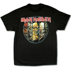 Iron Maiden Evolution of Eddie Mens Black T-Shirt