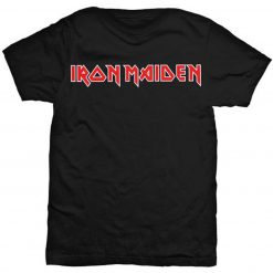 Iron Maiden Logo Bruce Dickinson Steve Harris Official Tee T-Shirt