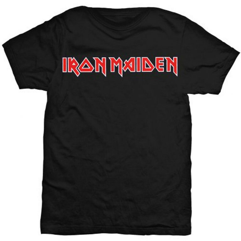 Iron Maiden Logo Bruce Dickinson Steve Harris Official Tee T-Shirt ...