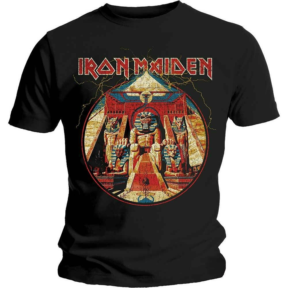 Iron Maiden Powerslave Album Bruce Dickinson Official T-Shirt