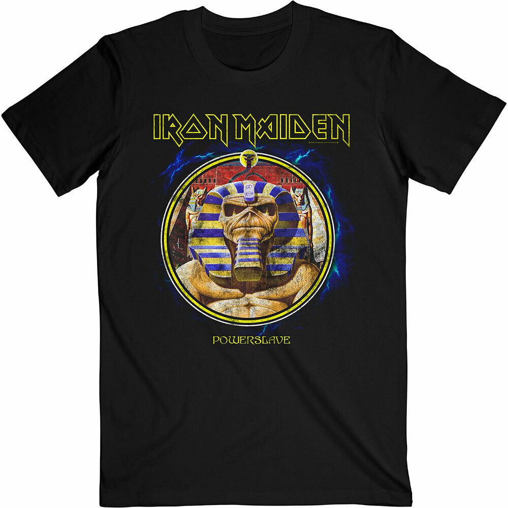 Iron Maiden Powerslave Mummy Circle Official Tee T-Shirt