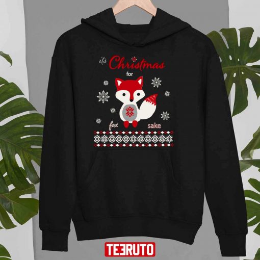 Its Christmas For Fox Sake Long Sleeve Sweatshirt