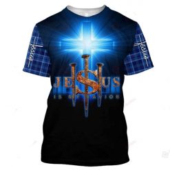 Jesus Bible Is My Savior Blue?3d T-Shirt