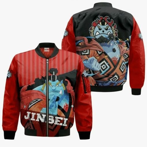 Jinbei Hoodie One Piece Anime Manga 3D Bomber