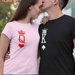 King And Queen Couple Valentine Matching T-Shirt