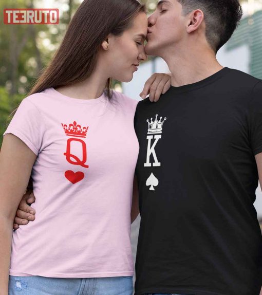 King And Queen Couple Valentine Matching T-Shirt