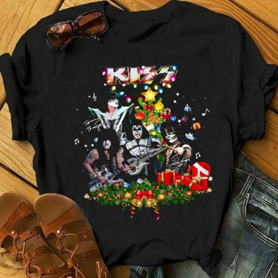 Kiss Band Christmas Tree Unisex T-Shirt - Teeruto