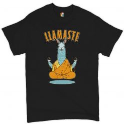 Llamaste Funny Yoga Namaste Peace Pilates Lotus Unisex T-Shirt