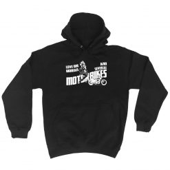 Love One Woman And Several Motorbikes Unisex Hoodie