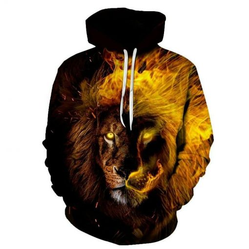 Mannen Tiger Grappige 3D Hoodie