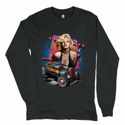 Marilyn Monroe Hot Rod Long Sleeve Unisex T-Shirt