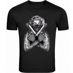 Marilyn Monroe Tattoo Guns T-Shirt