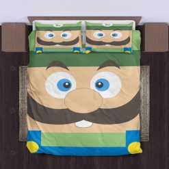 Mario Cute Face Illustration Bedding Set