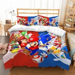 Mario Sonic Et Bedding Set