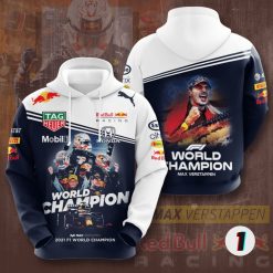 Max Verstappen 2021 Formula 1 World Champion Signature Hoodie All Over Print 3D