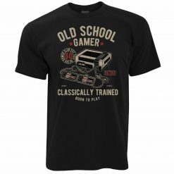 Mens Gaming Old School Gamer Retro Video Game T-Shirt