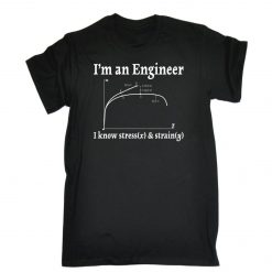 Mens Im An Engineer I Know Stress Funny Joke Job Work Unisex T-Shirt
