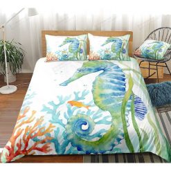 Ocean Seahorse Bedding Set