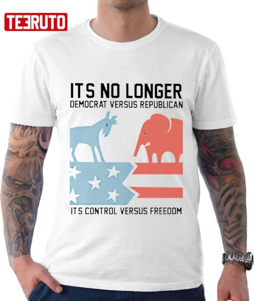 Original Its No Longer Democrat Versus Republican Unisex Hoodie