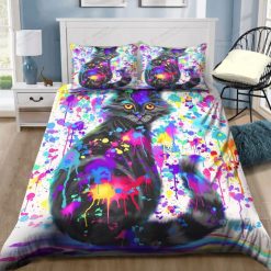 Paint With Colorful Cat Spread s Bedding Set