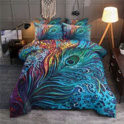 Peacock Feather Painting Bedding Set
