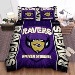 Personalized Baltimore Ravens Bedding Set