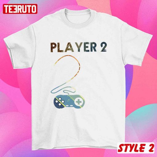 Player 1 And 2 Gamer Consules PS5 Valentine Couple Matching T-Shirt