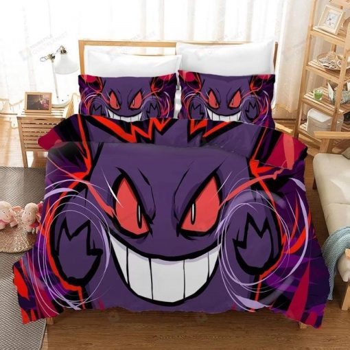 Pokemon Pikachu Gengar Bedding Set