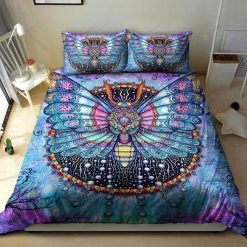 Psychedelic Trippy Colorful Butterfly Bedding Set