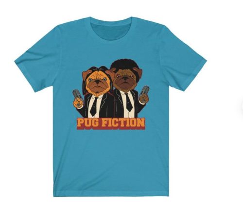 Pug Fiction Parody Dog Unisex T-Shirt