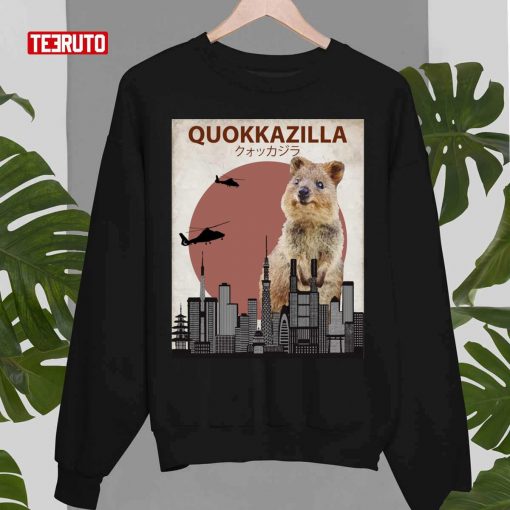 Quokkazilla Quokka Giant Monster Parody T-Shirt