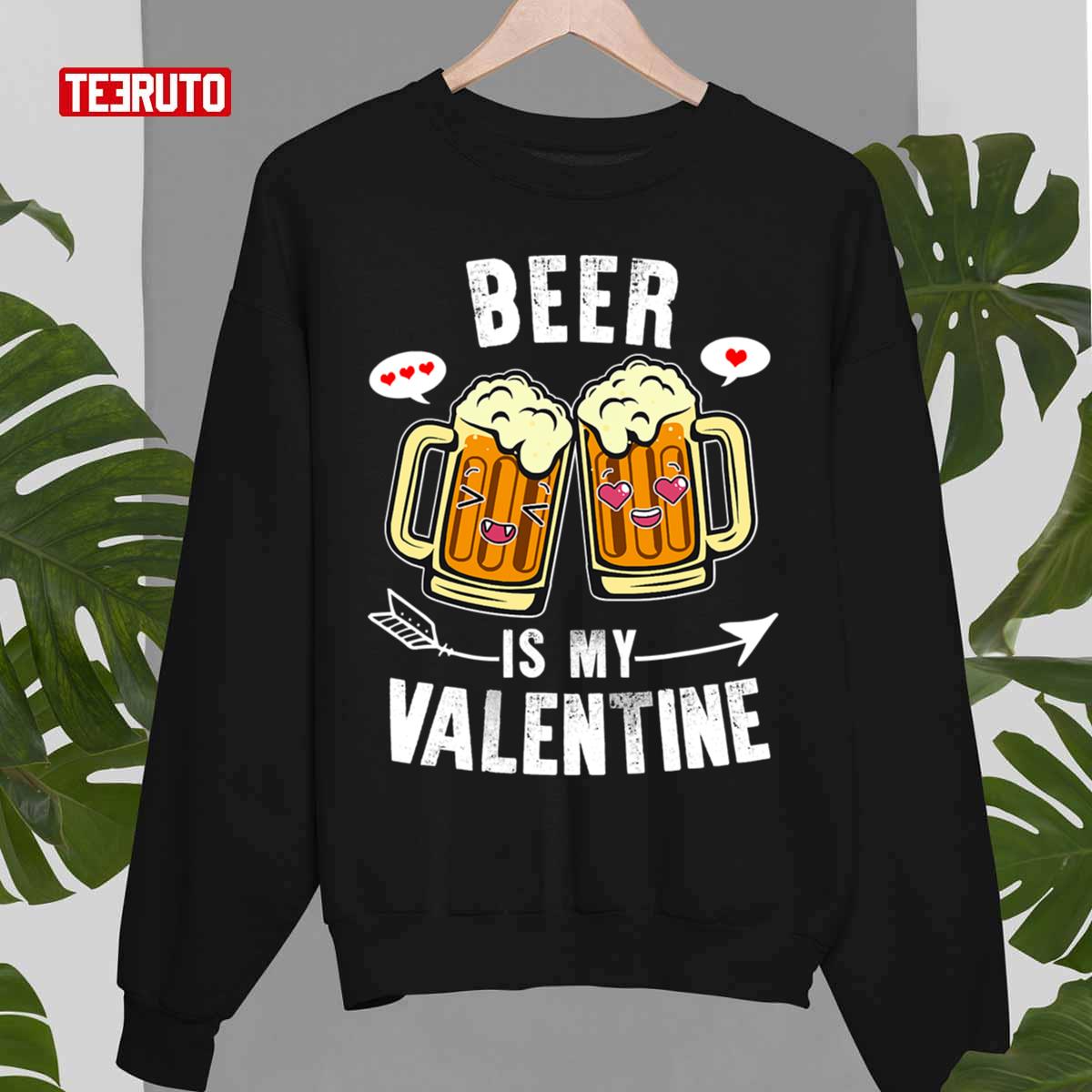 Quote Beer Is My Valentine Vintage Style Unisex T-Shirt