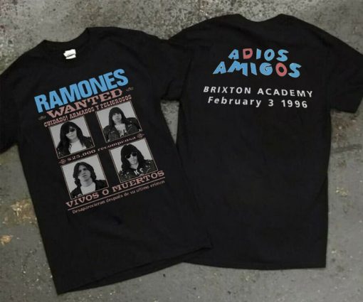 RAMONES Adios Amigos Brixton Academy Unisex T-Shirt