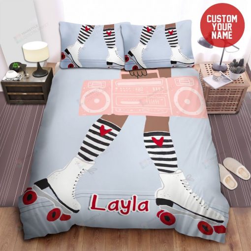 Roller Skates Girl Bedding Set