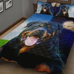 Rottweiler Quilt Cotton Spread s Bedding Set