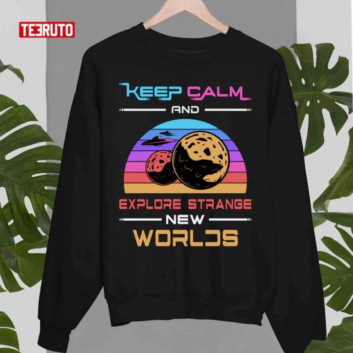 Science Fiction Day Space Keep Calm Stars T-Shirt