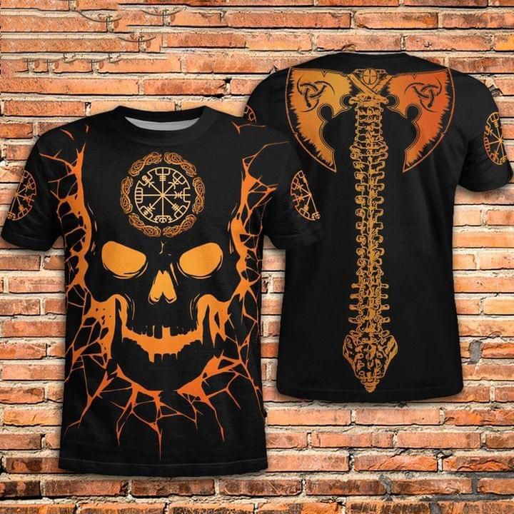 Skulls Viking 3d T Shirt