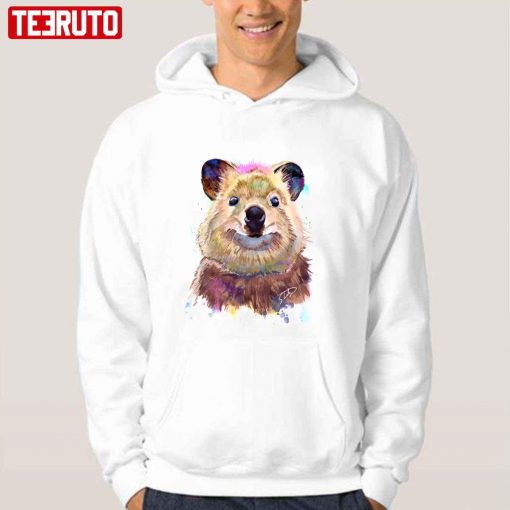 Smiling Quokka Splash Watercolor Unisex T-Shirt